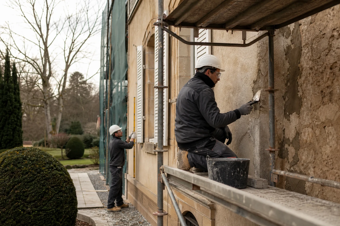 Préparation et réparation d’un support minéral avant la pose de l’isolation thermique par l’extérieur